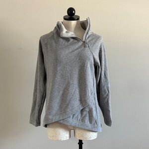 Gray Quarter-Zip Pullover